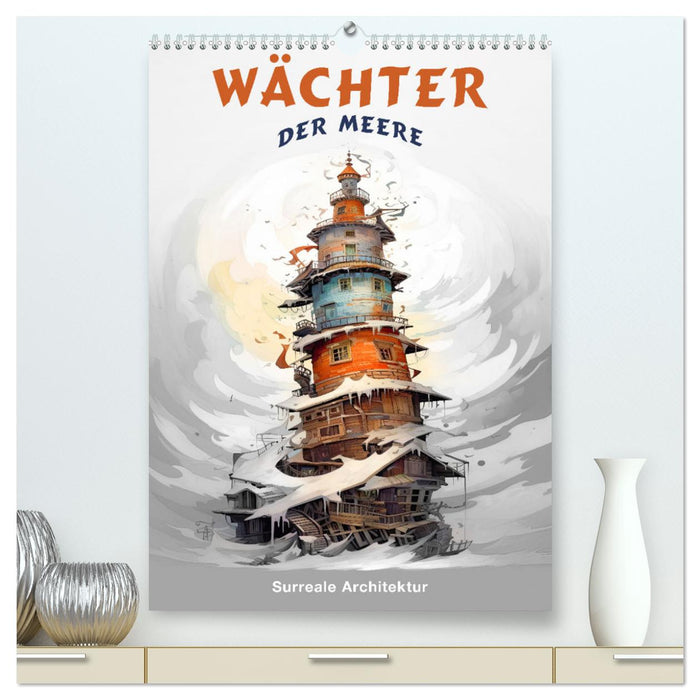 Wächter der Meere - Surreale Architektur (CALVENDO Premium Wandkalender 2024)