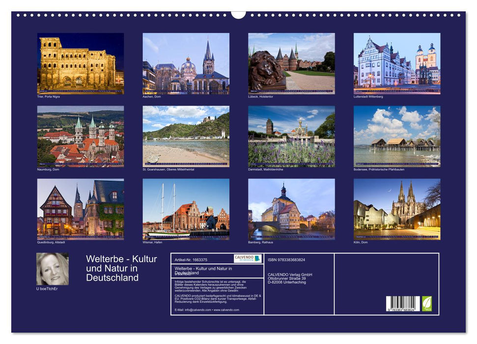 Welterbe - Kultur und Natur in Deutschland (CALVENDO Wandkalender 2024)
