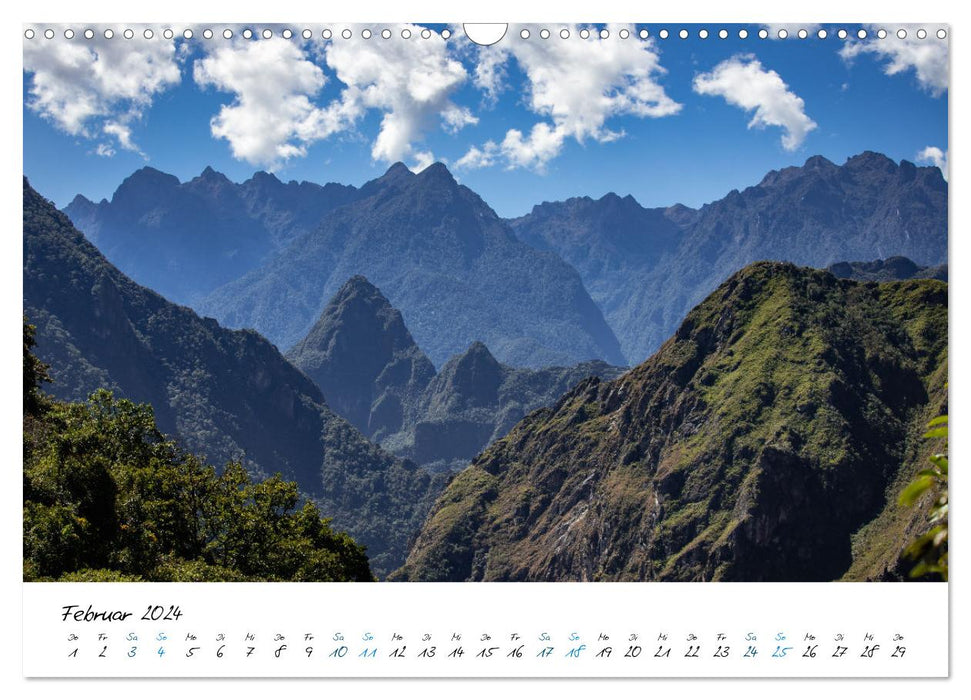 Salkantay Trek - 70 Kilometer zu Fuß nach Machu Picchu (CALVENDO Wandkalender 2024)