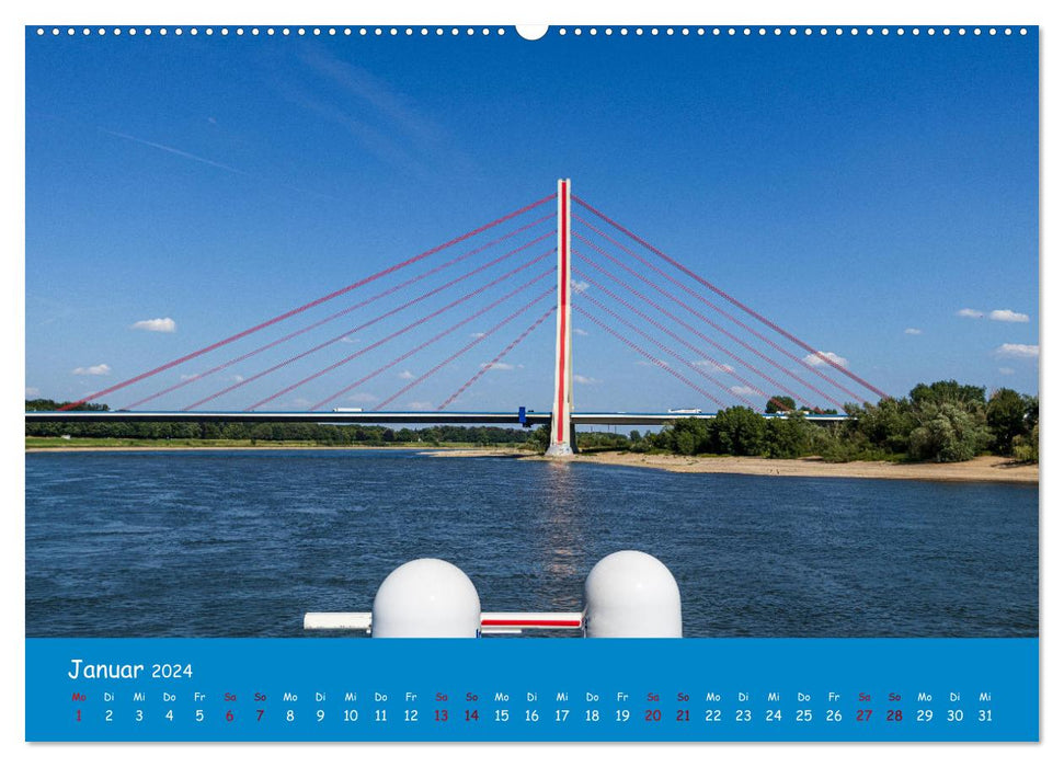 Eine Kreuzfahrt auf dem Rhein (CALVENDO Wandkalender 2024)
