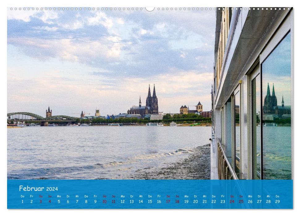 Eine Kreuzfahrt auf dem Rhein (CALVENDO Wandkalender 2024)