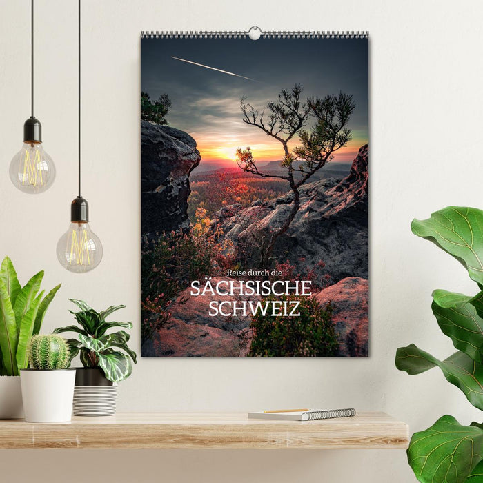 Reise durch die Sächsische Schweiz (CALVENDO Wandkalender 2024)