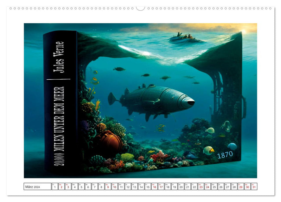 Coverschätze der Weltliteratur (CALVENDO Premium Wandkalender 2024)