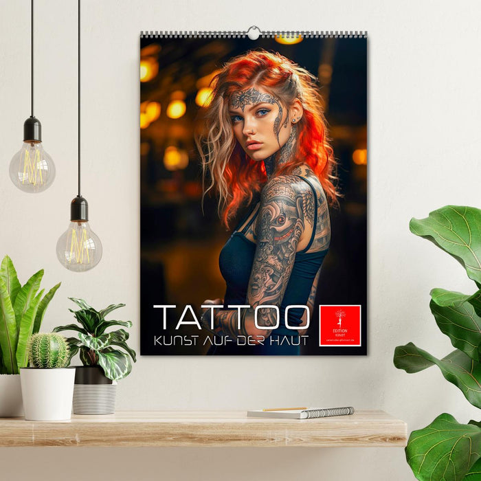 Tattoo Kunst auf der Haut (CALVENDO Wandkalender 2024)