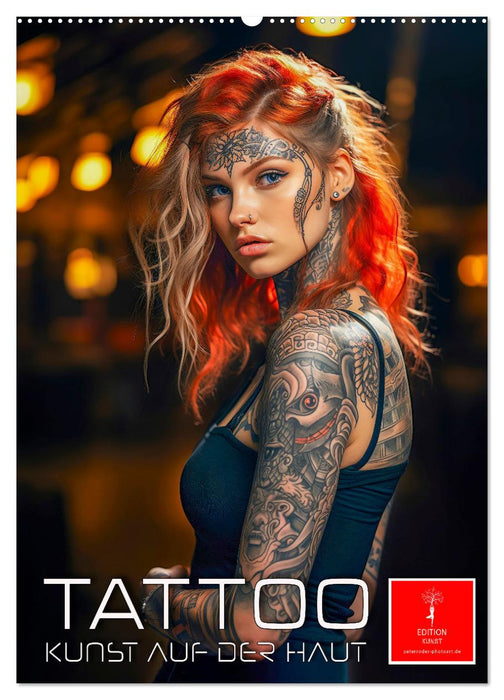 Tattoo Kunst auf der Haut (CALVENDO Wandkalender 2024)