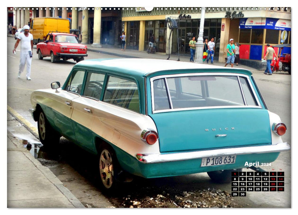 BEST OF BUICK - Ein Kombi-Klassiker in Kuba (CALVENDO Premium Wandkalender 2024)