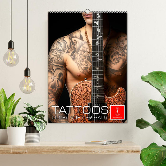 Tattoos Kunst auf der Haut (CALVENDO Wandkalender 2024)