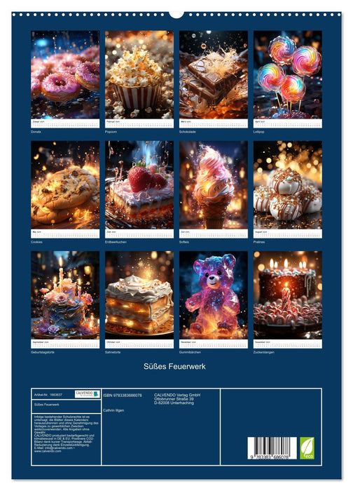 Süßes Feuerwerk (CALVENDO Premium Wandkalender 2024)