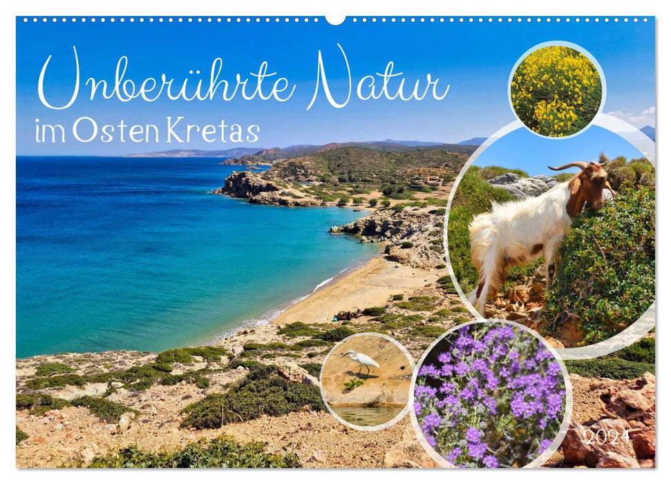 Unberührte Natur im Osten Kretas (CALVENDO Wandkalender 2024)
