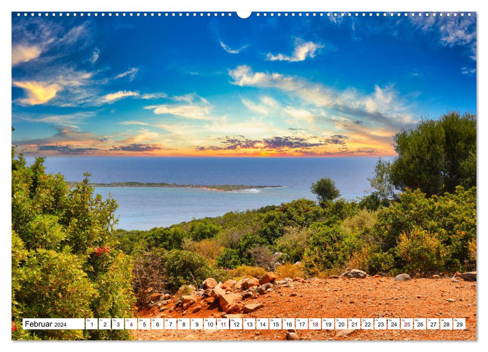 Unberührte Natur im Osten Kretas (CALVENDO Premium Wandkalender 2024)