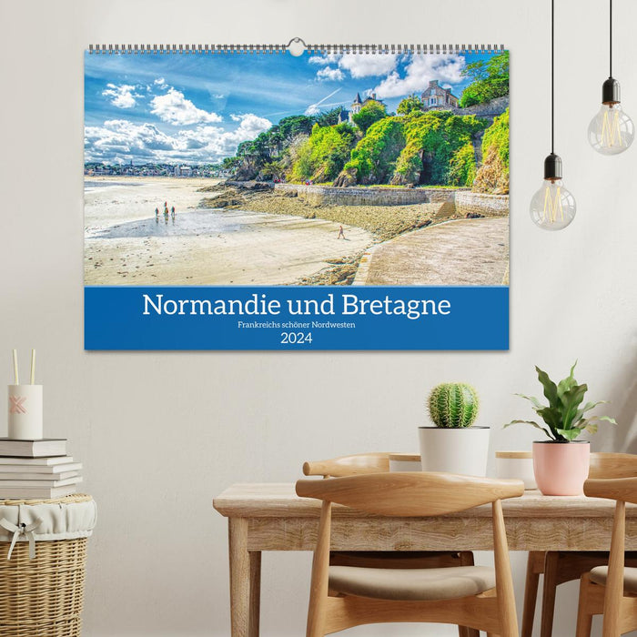 Normandie und Bretagne - Frankreichs schöner Nordwesten (CALVENDO Wandkalender 2024)