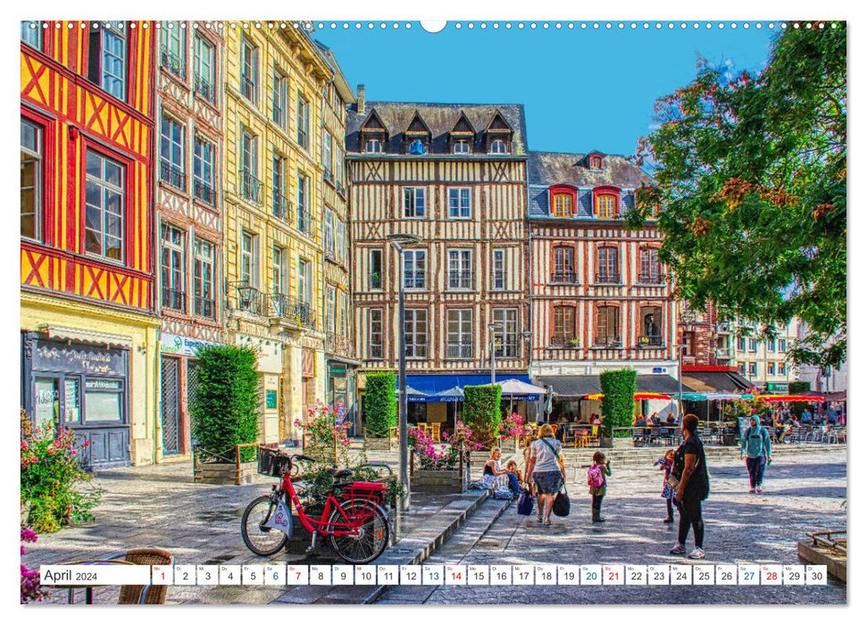 Normandie und Bretagne - Frankreichs schöner Nordwesten (CALVENDO Premium Wandkalender 2024)