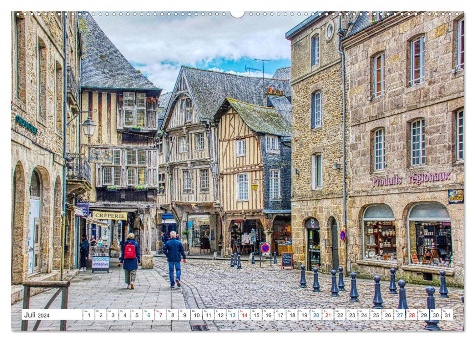 Normandie und Bretagne - Frankreichs schöner Nordwesten (CALVENDO Premium Wandkalender 2024)