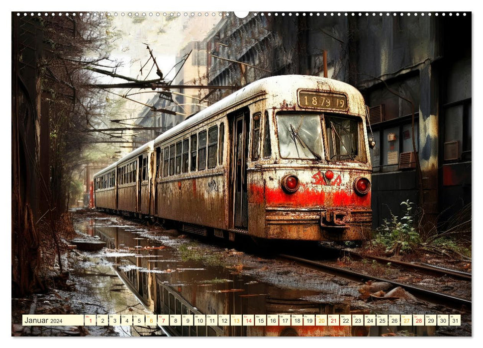 Straßenbahn ausgedient (CALVENDO Premium Wandkalender 2024)