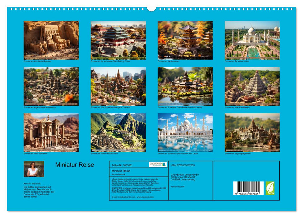 Miniatur Reise (CALVENDO Premium Wandkalender 2024)