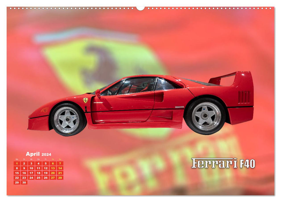 Ferrari - Synonym für Motorsport (CALVENDO Premium Wandkalender 2024)