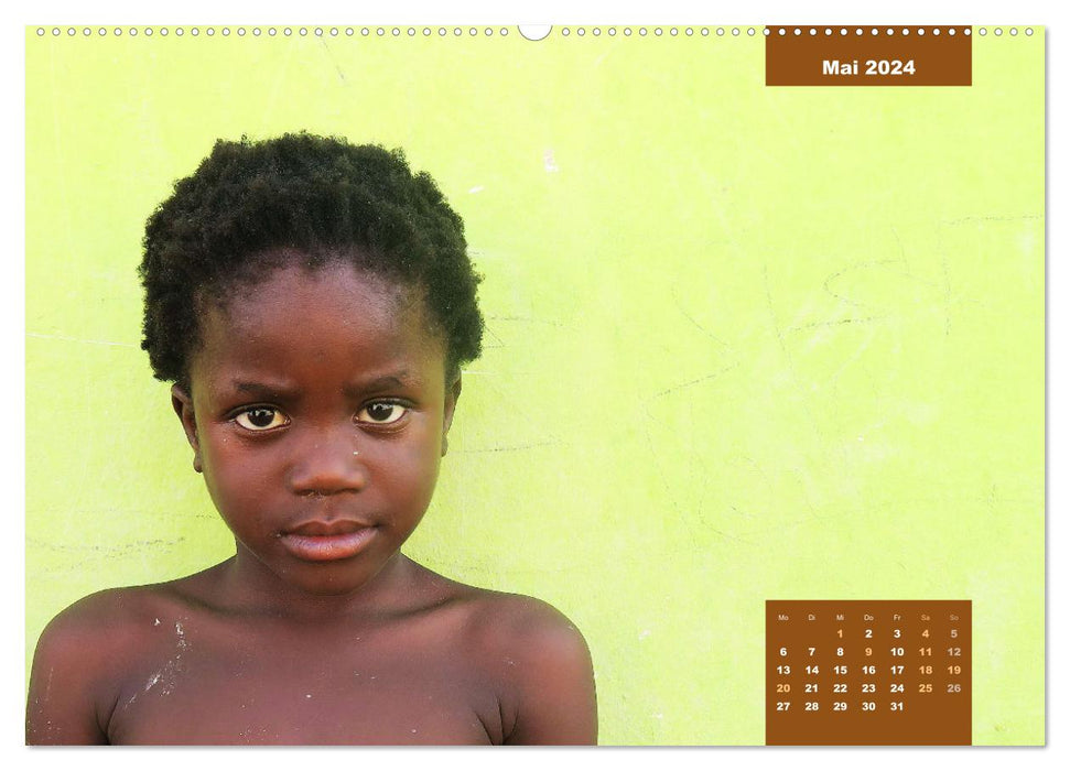 Kinderporträts aus Afrika (CALVENDO Wandkalender 2024)