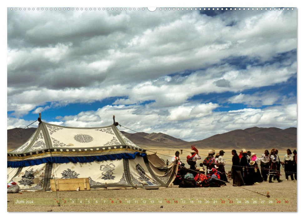 Tibet la terre oubliée (Calvendo mural CALVENDO 2024) 