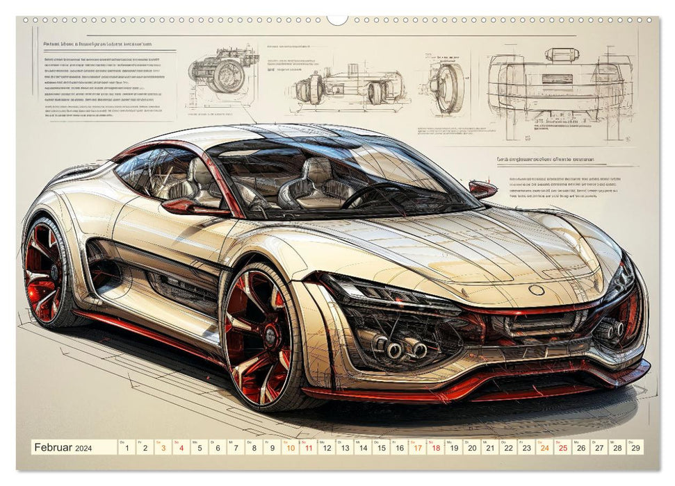 Blickpunkt Auto Design Zukunft (CALVENDO Wandkalender 2024)