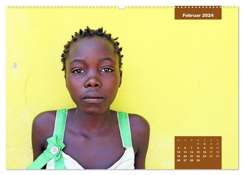 Kinderporträts aus Afrika (CALVENDO Premium Wandkalender 2024)