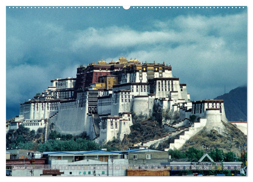 Tibet Das vergessene Land (CALVENDO Premium Wandkalender 2024)