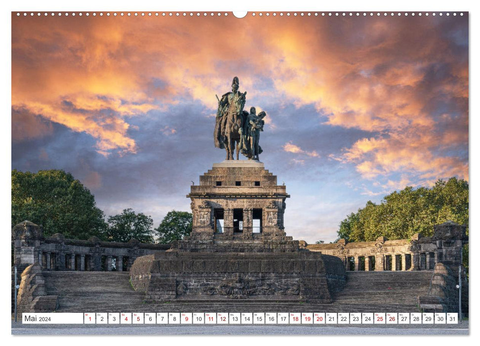 Unterwegs - Rhein-Burgen-Weg (CALVENDO Premium Wandkalender 2024)