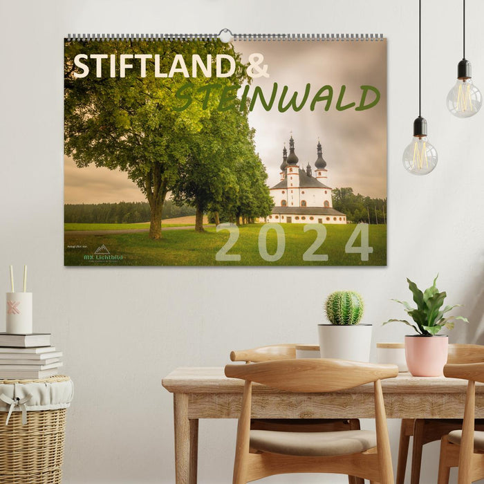 Calendrier mural Stiftland &amp; Steinwald 2024 (Calvendo mural 2024) 
