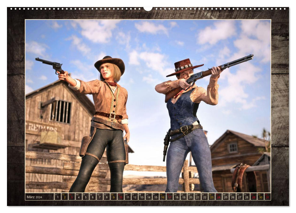 Wild West Outlaws (CALVENDO Wandkalender 2024)