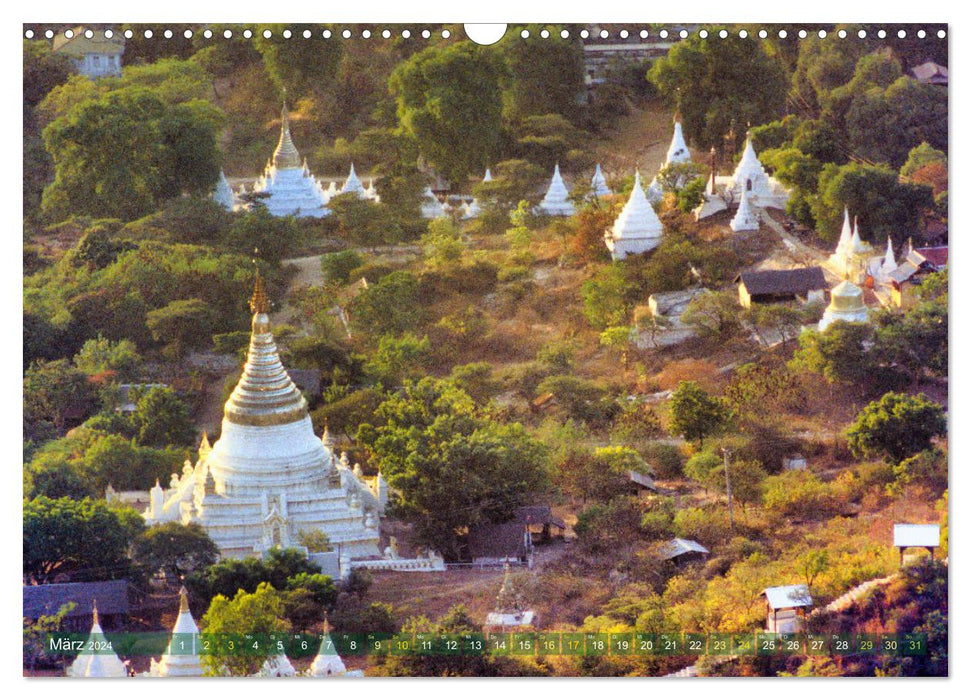 Myanmar Land der Tempel und Pagoden (CALVENDO Wandkalender 2024)