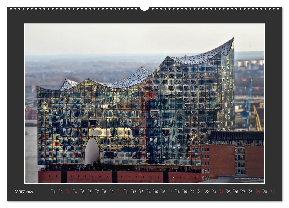 The Elbphilharmonie Hamburg (Calvendo Premium Calendrier mural 2024) 