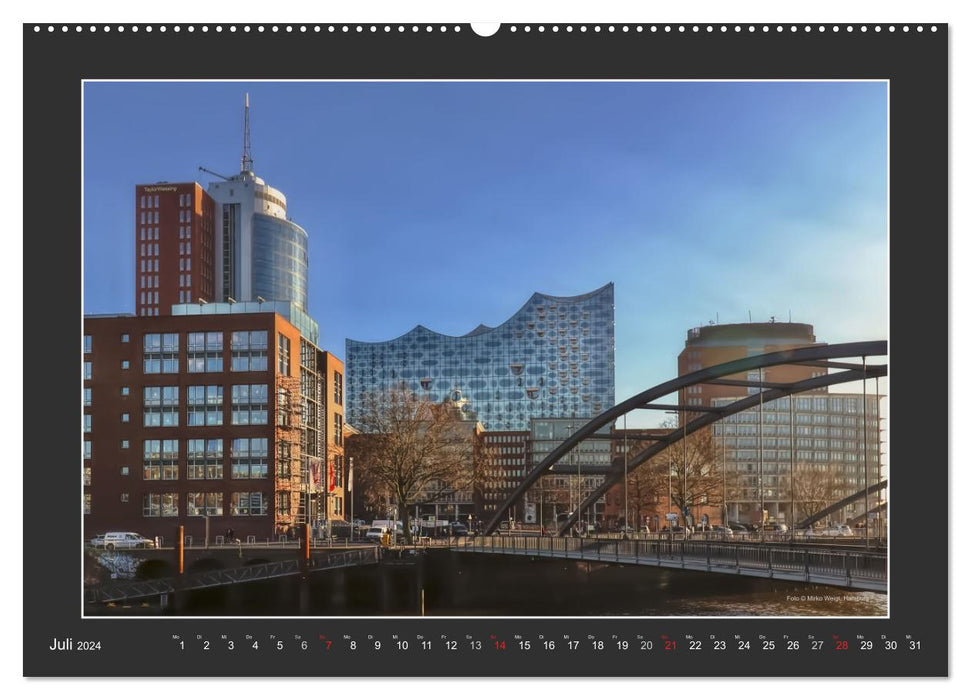 The Elbphilharmonie Hamburg (Calvendo Premium Calendrier mural 2024) 