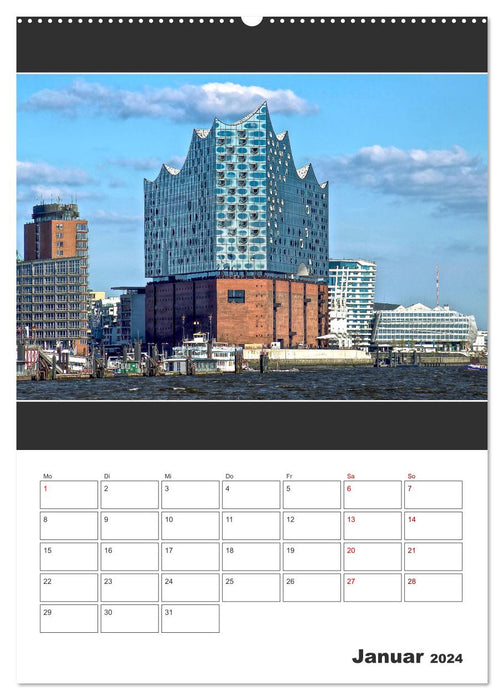 Spitze! Elbphilharmonie Hamburg 2024 (CALVENDO Wandkalender 2024)