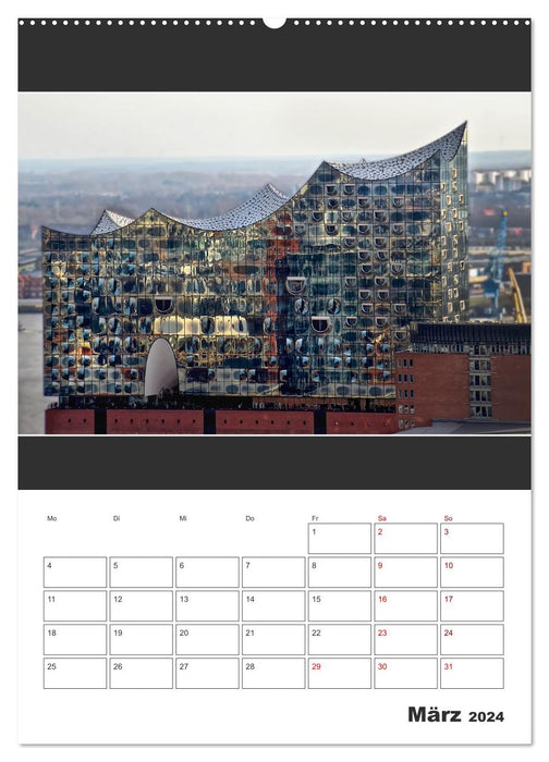 Spitze! Elbphilharmonie Hamburg 2024 (CALVENDO Wandkalender 2024)