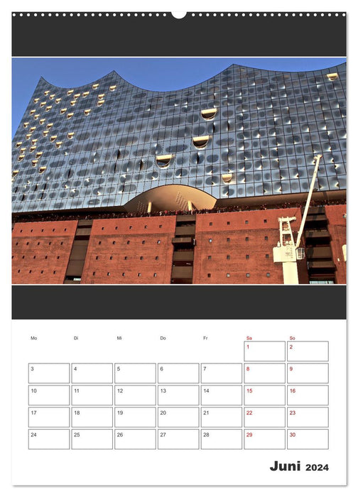 Spitze! Elbphilharmonie Hamburg 2024 (CALVENDO Wandkalender 2024)