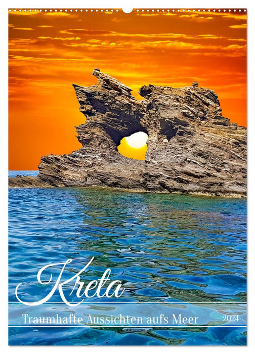 Kreta - Traumhafte Aussichten aufs Meer (CALVENDO Wandkalender 2024)