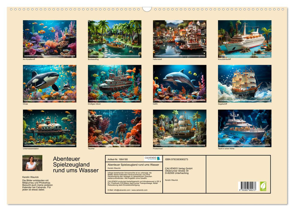 Abenteuer Spielzeugland rund ums Wasser (CALVENDO Wandkalender 2024)