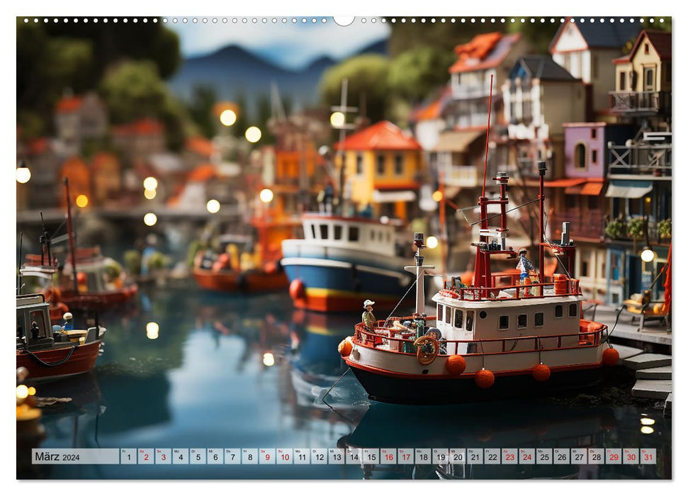 Abenteuer Spielzeugland rund ums Wasser (CALVENDO Wandkalender 2024)