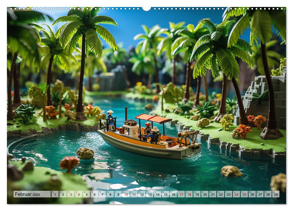 Abenteuer Spielzeugland rund ums Wasser (CALVENDO Premium Wandkalender 2024)