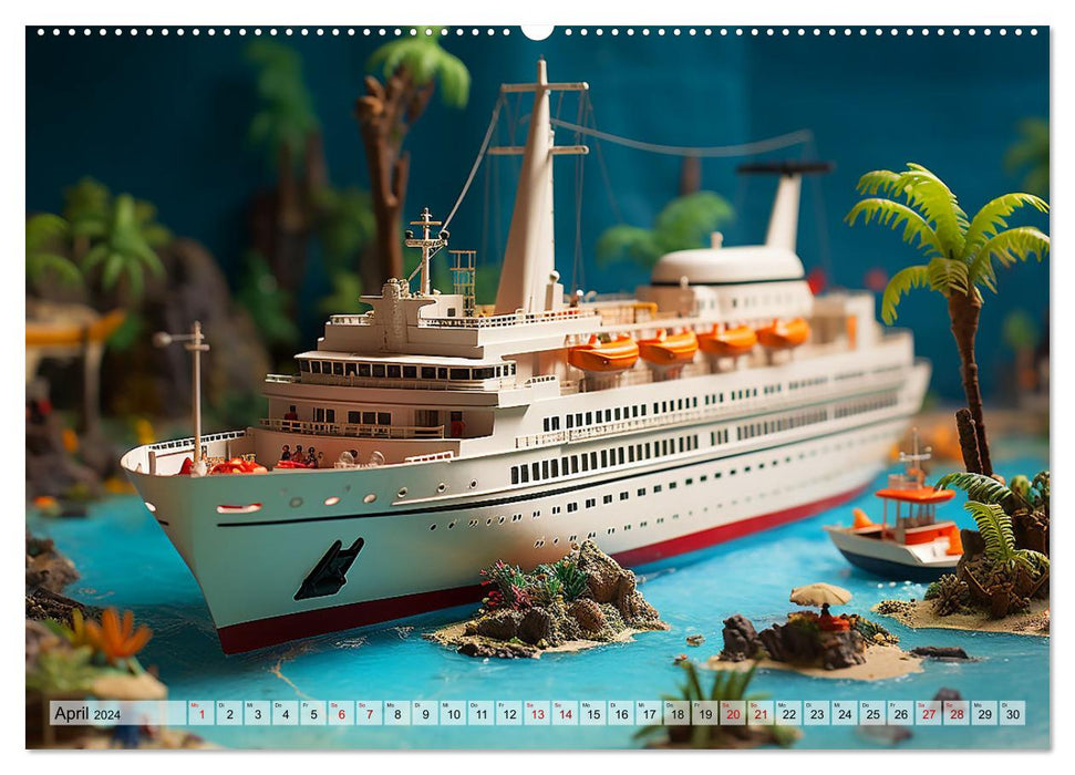 Abenteuer Spielzeugland rund ums Wasser (CALVENDO Premium Wandkalender 2024)