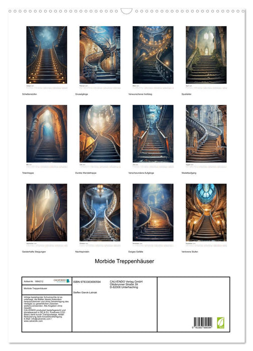 Morbide Treppenhäuser (CALVENDO Wandkalender 2024)