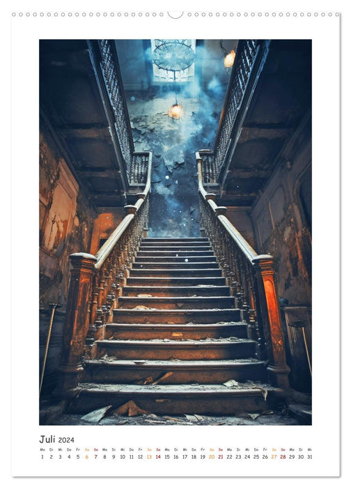 Morbide Treppenhäuser (CALVENDO Premium Wandkalender 2024)