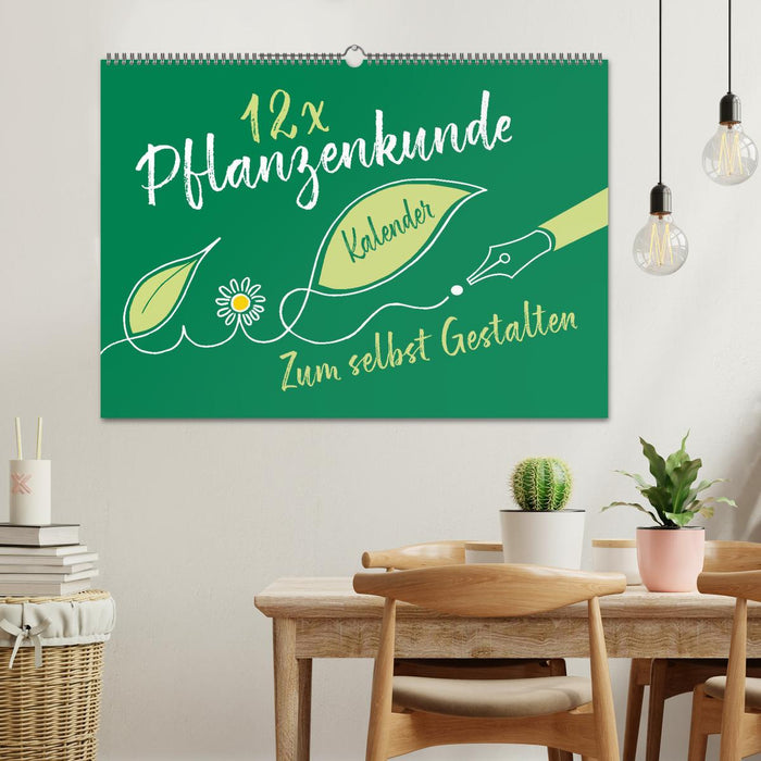 12 x Pflanzenkunde - Bastelkalender (CALVENDO Wandkalender 2024)