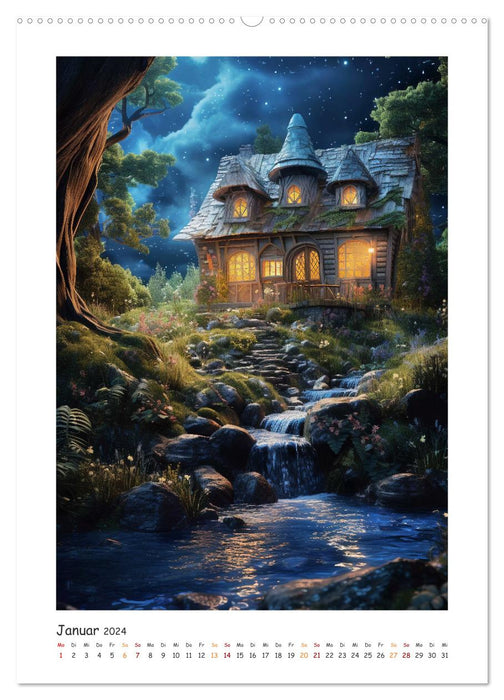 Märchenhäuser (CALVENDO Wandkalender 2024)