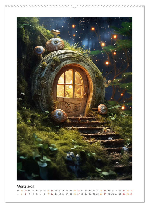 Märchenhäuser (CALVENDO Premium Wandkalender 2024)