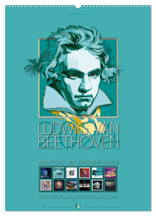 Ludwig van Beethoven - 2024 (CALVENDO Wandkalender 2024)