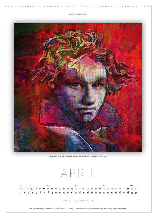 Ludwig van Beethoven - 2024 (CALVENDO Premium Wandkalender 2024)