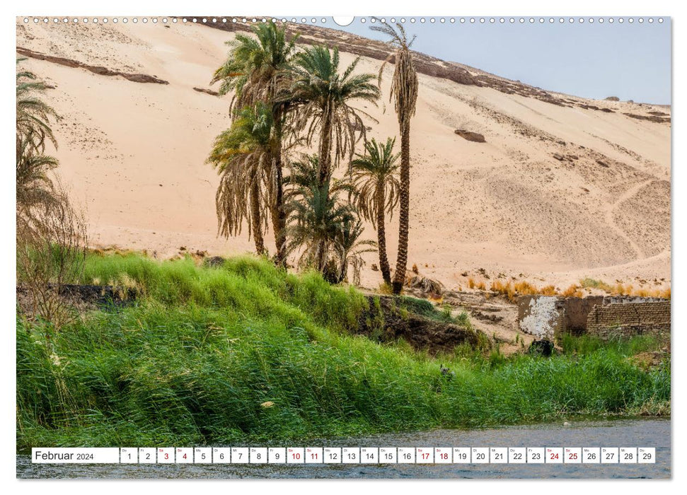 Ägypten Landschaften am Nil (CALVENDO Premium Wandkalender 2024)