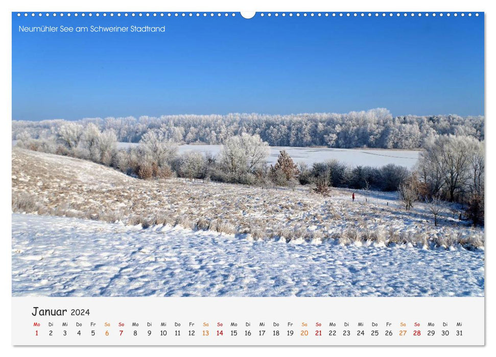 Schwerin Mecklenburg (CALVENDO Premium Wandkalender 2024)