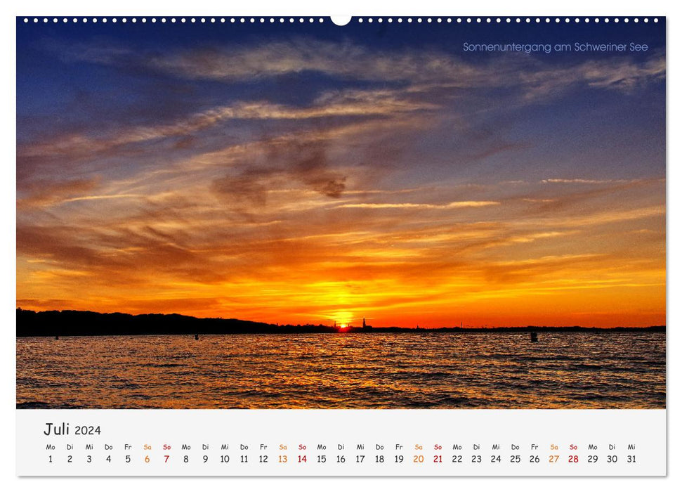 Schwerin Mecklenburg (CALVENDO Premium Wandkalender 2024)