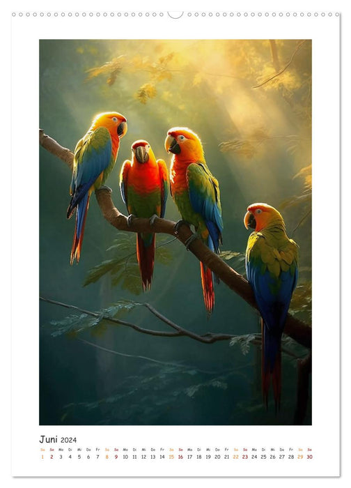 Tanz der Vögel (CALVENDO Premium Wandkalender 2024)